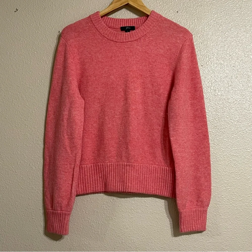J. Crew - Merino‎ / Alpaca Coral Crew Neck Sweater